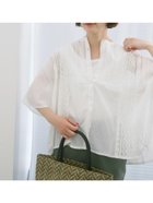 【サマンサモスモス/Samansa Mos2】の【Made in India】ピンタックレース前開きブラウス 人気、トレンドファッション・服の通販 founy(ファニー) ファッション Fashion レディースファッション Ladies' Fashion Online トップス・カットソー Tops/Tshirt シャツ/ブラウス Shirts/Blouses リラックス Relax レース Race thumbnail オフホワイト|ID: prp329100004588353 ipo3291000000032668019