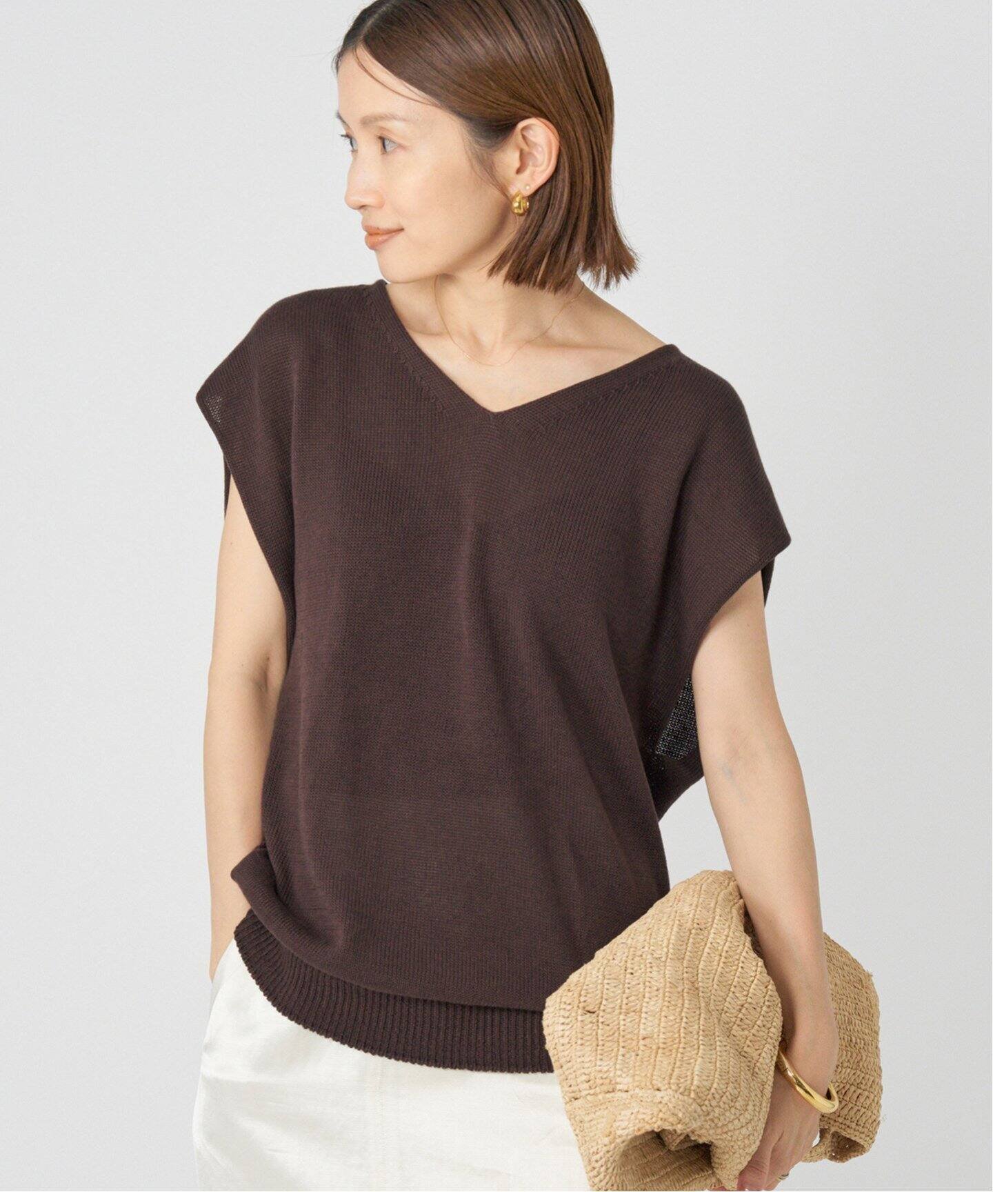 【イエナ/IENA】の《追加2》コットンギマフレンチプルオーバー インテリア・キッズ・メンズ・レディースファッション・服の通販 founy(ファニー) 　ファッション　Fashion　レディースファッション　Fashion for Women　トップス・カットソー　Cut & Sew Tops　カジュアルプルオーバー・ニットトップス　Pullovers & Knit Tops / Casual Pullovers　2025年　2025　2025春夏・S/S　Spring/Summer 2025 SS25　ブラウン A|ID: prp329100004588372 ipo3291000000032701951