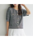 【ミスティ ウーマン/mysty woman】のサマーツイードライクカーディガンSS 人気、トレンドファッション・服の通販 founy(ファニー) ファッション Fashion レディースファッション Fashion for Women トップス・カットソー Cut & Sew Tops カーディガン・羽織り Layered Style Cardigans カーディガン Cardigan, Knitwear コンパクト Compact, Small Size ショート Short, Short Length スリーブ Sleeve, Long Sleeve / Short Sleeve ダウン Down, Puffer ツイード Twill, Twill Weave デニム Denim, Jeans Material バランス Balance, Style Balance フェミニン Feminine, Girly リュクス Luxury, Elegant, High-End, Chic 半袖 Short Sleeve, Half Sleeve 夏 Summer 春 Spring S/S・春夏 SS, Spring/Summer, Warm Season thumbnail ブラック|ID: prp329100004588399 ipo3291000000033628068