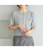 【ミスティ ウーマン/mysty woman】のサマーツイードライクカーディガンSS 人気、トレンドファッション・服の通販 founy(ファニー) ファッション Fashion レディースファッション Fashion for Women トップス・カットソー Cut & Sew Tops カーディガン・羽織り Layered Style Cardigans カーディガン Cardigan, Knitwear コンパクト Compact, Small Size ショート Short, Short Length スリーブ Sleeve, Long Sleeve / Short Sleeve ダウン Down, Puffer ツイード Twill, Twill Weave デニム Denim, Jeans Material バランス Balance, Style Balance フェミニン Feminine, Girly リュクス Luxury, Elegant, High-End, Chic 半袖 Short Sleeve, Half Sleeve 夏 Summer 春 Spring S/S・春夏 SS, Spring/Summer, Warm Season thumbnail グレー|ID: prp329100004588399 ipo3291000000033628069