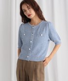 【ミスティ ウーマン/mysty woman】のサマーツイードライクカーディガンSS 人気、トレンドファッション・服の通販 founy(ファニー) ファッション Fashion レディースファッション Fashion for Women トップス・カットソー Cut & Sew Tops カーディガン・羽織り Layered Style Cardigans カーディガン Cardigan, Knitwear コンパクト Compact, Small Size ショート Short, Short Length スリーブ Sleeve, Long Sleeve / Short Sleeve ダウン Down, Puffer ツイード Twill, Twill Weave デニム Denim, Jeans Material バランス Balance, Style Balance フェミニン Feminine, Girly リュクス Luxury, Elegant, High-End, Chic 半袖 Short Sleeve, Half Sleeve 夏 Summer 春 Spring S/S・春夏 SS, Spring/Summer, Warm Season thumbnail ブルー|ID: prp329100004588399 ipo3291000000033628070