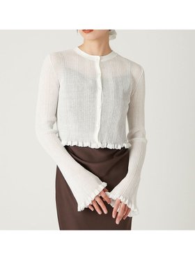 【フレイ アイディー/FRAY I.D】 ドライタッチセミシアーカーディガン/ウォッシャブル人気、トレンドファッション・服の通販 founy(ファニー) ファッション Fashion レディースファッション Ladies' Fashion Online トップス・カットソー Tops/Tshirt カーディガン Cardigans おすすめ Recommend ウォッシャブル Washable エレガント 上品 Elegant カーディガン Cardigan クラシカル Classical コンパクト Compact ミックス Mix ラグジュアリー Luxury ランダム Random 夏 Summer 羽織 Haori |ID:prp329100004588403