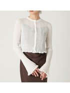 【フレイ アイディー/FRAY I.D】のドライタッチセミシアーカーディガン/ウォッシャブル 人気、トレンドファッション・服の通販 founy(ファニー) ファッション Fashion レディースファッション Ladies' Fashion Online トップス・カットソー Tops/Tshirt カーディガン Cardigans おすすめ Recommend ウォッシャブル Washable エレガント 上品 Elegant カーディガン Cardigan クラシカル Classical コンパクト Compact ミックス Mix ラグジュアリー Luxury ランダム Random 夏 Summer 羽織 Haori thumbnail WHT[001]|ID: prp329100004588403 ipo3291000000032547698