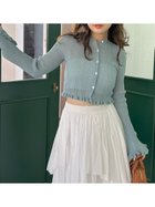 【フレイ アイディー/FRAY I.D】のドライタッチセミシアーカーディガン/ウォッシャブル 人気、トレンドファッション・服の通販 founy(ファニー) ファッション Fashion レディースファッション Ladies' Fashion Online トップス・カットソー Tops/Tshirt カーディガン Cardigans おすすめ Recommend ウォッシャブル Washable エレガント 上品 Elegant カーディガン Cardigan クラシカル Classical コンパクト Compact ミックス Mix ラグジュアリー Luxury ランダム Random 夏 Summer 羽織 Haori thumbnail MNT[021]|ID: prp329100004588403 ipo3291000000032547699