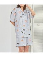 【ジェラート ピケ/gelato pique】の【UNISEX】SUMMER DOG総柄ハーフパンツ BLU[086]|ID: prp329100004588456 ipo3291000000032548405