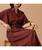 【エヌ ナチュラルビューティーベーシック/N.Natural Beauty basic】のスキッパーリボンベルトシャツワンピース マロンブラウン1|ID: prp329100004588715 ipo3291000000032551928