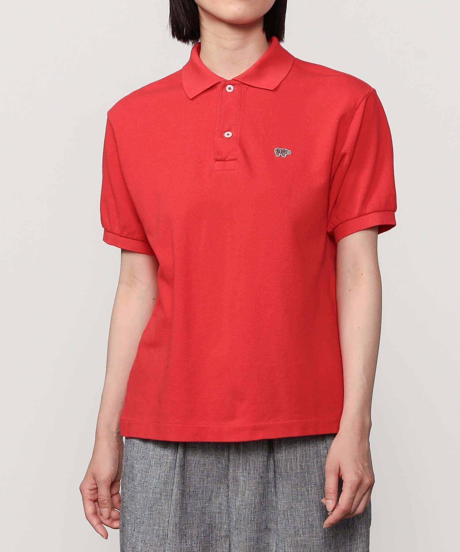 【ビショップ/Bshop】の別注 コットンピケ ポロシャツ WOMEN インテリア・キッズ・メンズ・レディースファッション・服の通販 founy(ファニー) 　ファッション　Fashion　レディースファッション　Ladies' Fashion Online　トップス・カットソー　Tops/Tshirt　シャツ/ブラウス　Shirts/Blouses　ポロシャツ　Polo Shirts　クラシカル　Classical　コンパクト　Compact　バランス　Balance　ポロシャツ　Polo Shirt　別注　Special Order　鹿の子　Pique　RED|ID: prp329100004588723 ipo3291000000032609487