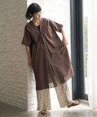 【エルビーシー/LBC】のダブルポケットVネックシャツワンピース 人気、トレンドファッション・服の通販 founy(ファニー) ファッション Fashion レディースファッション Fashion for Women ワンピース Dresses シャツワンピース / 1枚で着映えコーデ Shirt Dresses ダブル Double, Double-Breasted フェミニン Feminine, Girly ポケット Pocket, Pocket Detail ワーク Workwear, Utility Style thumbnail ブラウン|ID: prp329100004588732 ipo3291000000033427776