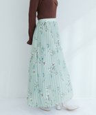 【ナチュラルクチュール/natural couture】のオーソドックスフラワープリーツスカート グリーン|ID: prp329100004588777 ipo3291000000032552808