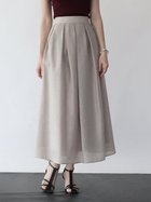 【ラシュッド/LASUD】のシアージャガードタックフレアスカート 杢ベージュ|ID: prp329100004588790 ipo3291000000032697269