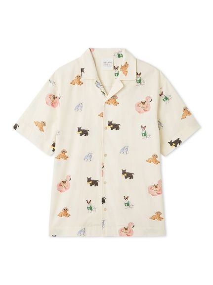 【ジェラート ピケ/gelato pique】の【UNISEX】SUMMER DOG総柄シャツ インテリア・キッズ・メンズ・レディースファッション・服の通販 founy(ファニー) https://founy.com/ ファッション Fashion レディースファッション Ladies' Fashion Online トップス・カットソー Tops/Tshirt シャツ/ブラウス Shirts/Blouses ユニセックス Unisex おすすめ Recommend ギフト プレゼント Gift Present サングラス Sunglasses ハーフ Half ビーチ Beach プリント Print 夏 Summer 水着 Swimsuit 犬 Dog |ID: prp329100004588795 ipo3291000000032627057