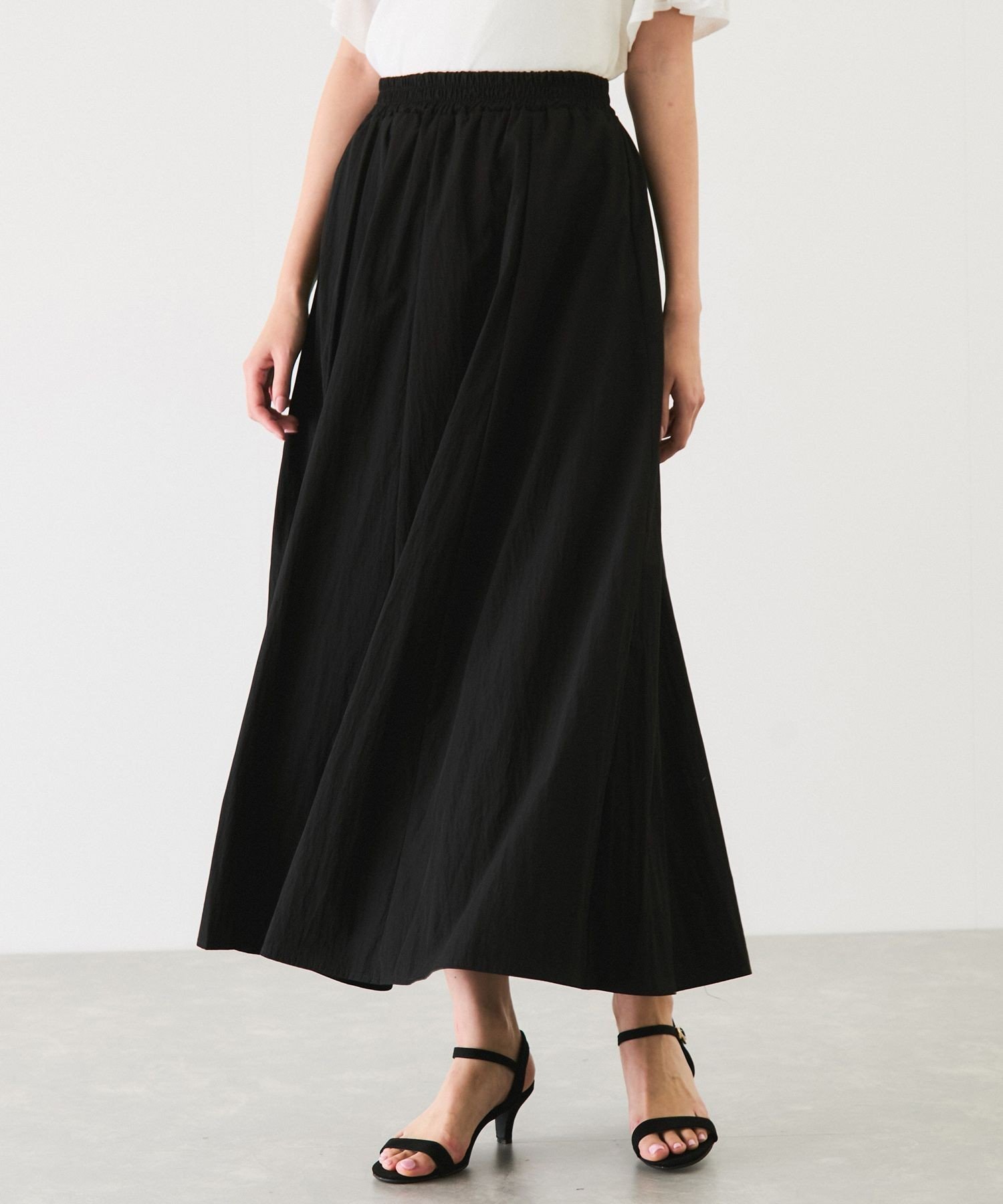 【ジャイロ/JAYRO】のナチュラルワッシャー8ハギロングスカート 人気、トレンドファッション・服の通販 founy(ファニー) 　ファッション　Fashion　レディースファッション　Fashion for Women　スカート　Skirts　ロングスカート　Long Skirts / Maxi & Midi Skirts　おすすめ　Recommended / Our Picks　カットソー　Cut and Sewn Top　シンプル　Simple, Minimal　フィット　Fit, Slim Fit　フレア　Flare, Flared　ポケット　Pocket, Pocket Detail　リブニット　Rib Knit, Ribbed Knit　ロング　Long, Long-Length　エレガント 上品　Elegant　夏　Summer　定番　Standard, Basic Item　 other-1|ID: prp329100004588852 ipo3291000000033211114