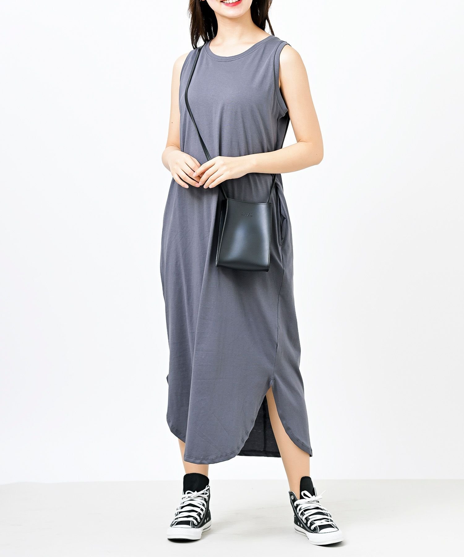 【アールピーエス/rps】のノースリーブカットワンピース インテリア・キッズ・メンズ・レディースファッション・服の通販 founy(ファニー) 　ファッション　Fashion　レディースファッション　Fashion for Women　ワンピース　Dresses　シンプル　Simple, Minimal　バランス　Balance, Style Balance　プチプライス・低価格　Affordable / Budget Price　洗える　Machine Washable　ブルー|ID: prp329100004588903 ipo3291000000032749891
