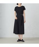 【コムサイズム/COMME CA ISM】の【接触冷感・防汚機能】ベルト付 フレンチスリーブ タック ワンピース ブラック|ID: prp329100004588966 ipo3291000000033568175