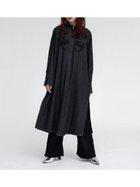 【ラシュッド/LASUD】の刺繍デニムシャツワンピース ブラック|ID: prp329100004589060 ipo3291000000032723153