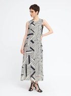 【ラシュッド/LASUD】のジオメトリックプリントノースリーブワンピース ベージュ系|ID: prp329100004589064 ipo3291000000032709039