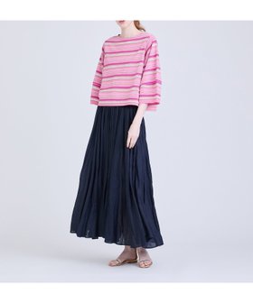 【ハウス オブ ロータス/HOUSE OF LOTUS】のドライコットンマルチボーダープルオーバー 人気、トレンドファッション・服の通販 founy(ファニー) ファッション Fashion レディースファッション Fashion for Women トップス・カットソー Cut & Sew Tops カジュアルプルオーバー・ニットトップス Pullovers & Knit Tops / Casual Pullovers 2024年 2024 2024春夏・S/S Spring/Summer 2024 SS24 おすすめ Recommended / Our Picks エスニック Ethnic Style シアー Sheer, See-Through フェミニン Feminine, Girly ボーダー Border, Stripe 夏 Summer 春 Spring S/S・春夏 SS, Spring/Summer, Warm Season |ID:prp329100004589124