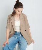 【サニーレーベル/Sonny Label / URBAN RESEARCH】のメッシュハーフスリーブジャケット ベージュ|ID: prp329100004589146 ipo3291000000032556616