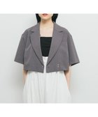 【ケービーエフ/KBF / URBAN RESEARCH】のストライプショートジャケット CHARCOAL|ID: prp329100004589148 ipo3291000000032556627