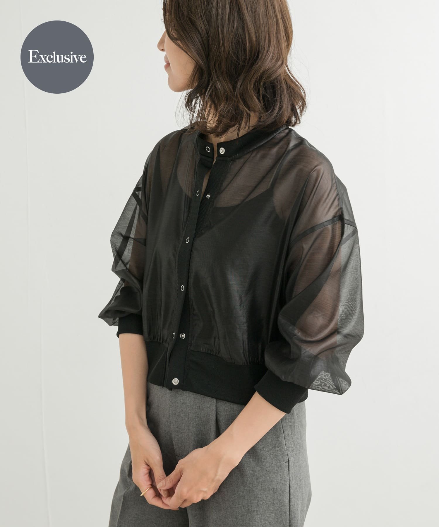 【アーバンリサーチ ドアーズ/URBAN RESEARCH DOORS】の『別注』Audrey and John Wad*DOORS シアーブルゾン インテリア・キッズ・メンズ・レディースファッション・服の通販 founy(ファニー) 　ファッション　Fashion　レディースファッション　Fashion for Women　アウター　Coat / Outerwear Collection　ブルゾンジャケット・スポーティアウター　Blouson Jackets　2025年　2025　2025-2026秋冬・A/W　Autumn/Winter 2025–26 AW25–26　冬　Winter / This Winter　シアー　Sheer, See-Through　ベーシック　Basic, Essential　リラックス　Relax, Relaxed Fit　エレガント 上品　Elegant　別注　Limited Edition, Custom Order　A/W・秋冬　Autumn/Winter　black|ID: prp329100004589149 ipo3291000000032556637