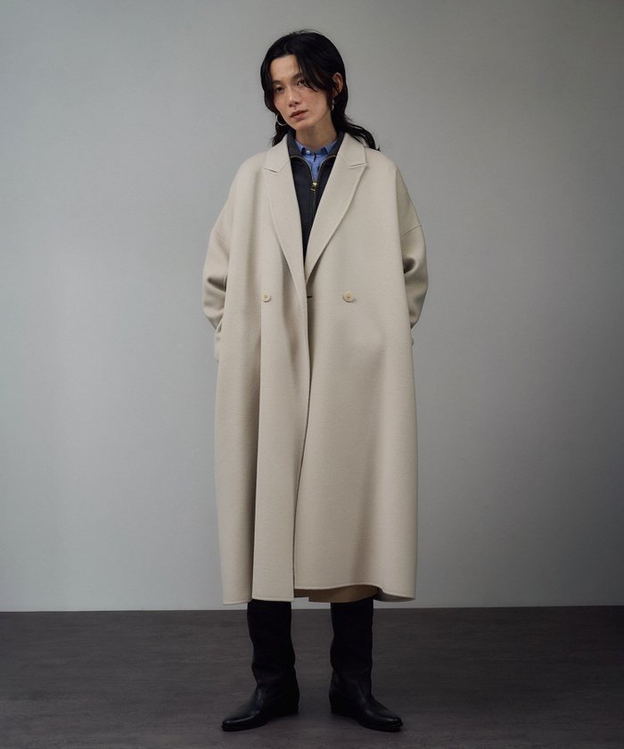 【サロン アダム エ ロペ/SALON adam et rope'】のシャルムリバーロングコート インテリア・キッズ・メンズ・レディースファッション・服の通販 founy(ファニー) https://founy.com/ ファッション Fashion レディースファッション Ladies' Fashion Online アウター Coat Outerwear コート Coats インナー Inner エレガント 上品 Elegant カシミヤ Cashmere ショルダー Shoulder シンプル Simple ストール Stall デニム Denim ドレープ Drape ドロップ Drop なめらか Smooth フォルム Form ポケット Pocket ラグジュアリー Luxury リラックス Relax ロング Long おすすめ Recommend |ID: prp329100004589162 ipo3291000000032556767