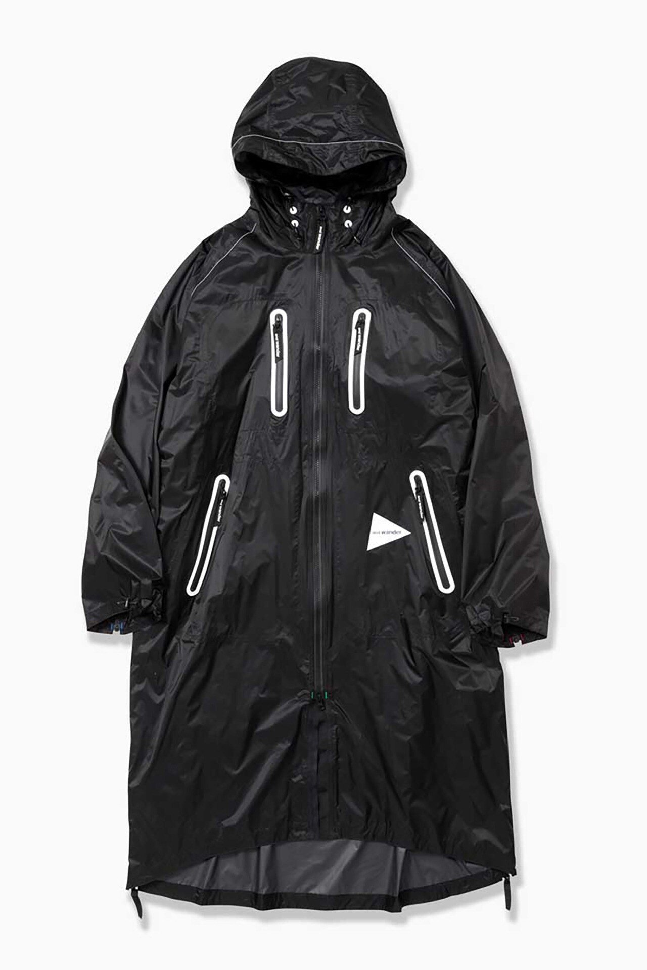 【アンドワンダー/and wander】のfly rain long coat インテリア・キッズ・メンズ・レディースファッション・服の通販 founy(ファニー) 　ファッション　Fashion　レディースファッション　Ladies' Fashion Online　アウター　Coat Outerwear　コート　Coats　コーティング　Coating　ポンチョ　Poncho　ポーチ　Pouch　black|ID: prp329100004589177 ipo3291000000032702117