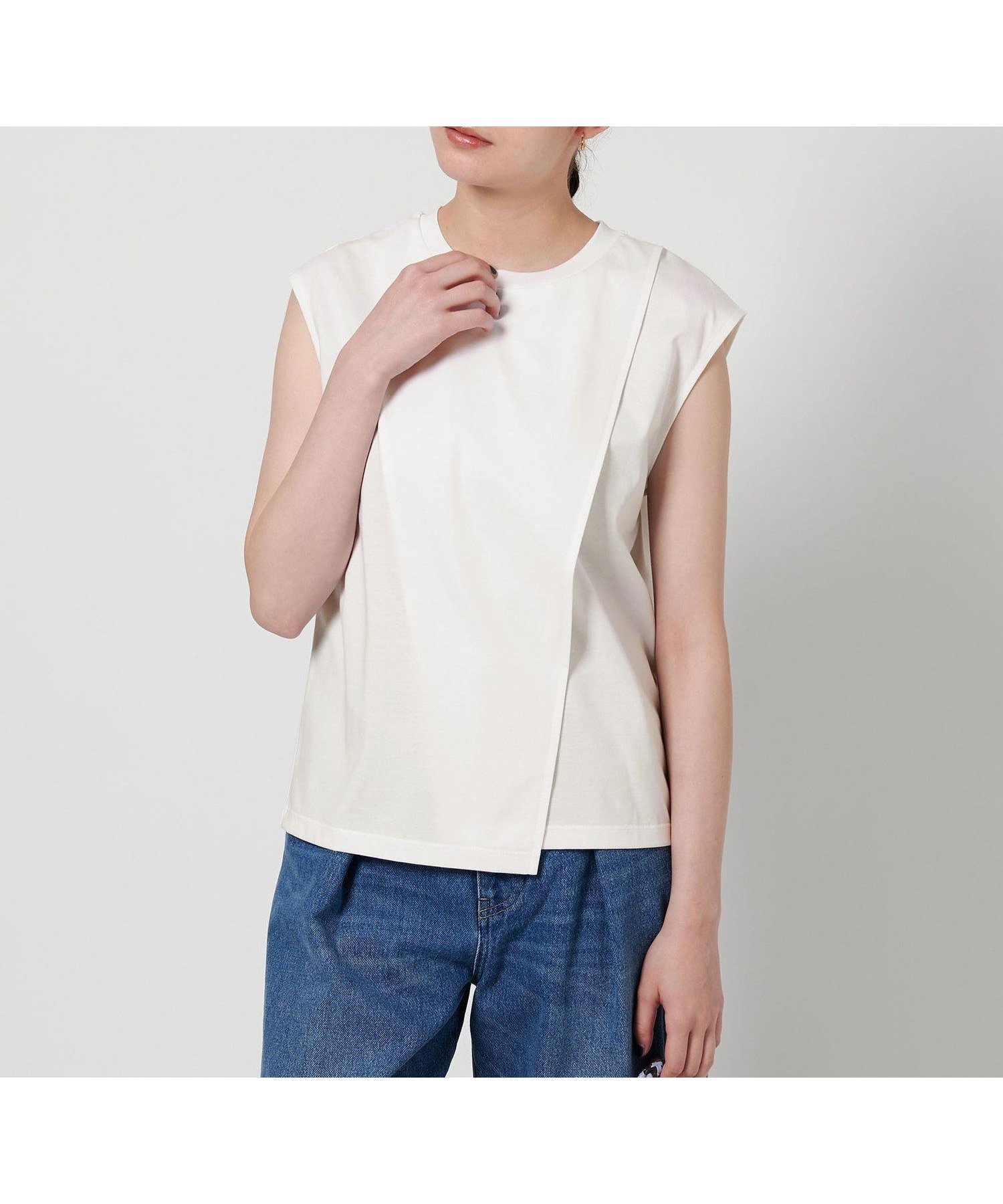 【ビューティ&ユース ユナイテッドアローズ/BEAUTY&YOUTH / UNITED ARROWS】のラップ フレンチスリーブ カットソー インテリア・キッズ・メンズ・レディースファッション・服の通販 founy(ファニー) 　ファッション　Fashion　レディースファッション　Ladies' Fashion Online　トップス・カットソー　Tops/Tshirt　カットソー　Cut and Sewn　おすすめ　Recommend　カットソー　Cut And Sew　シンプル　Simple　スラックス　Slacks　スリーブ　Sleeve　フレンチ　French　フロント　Front　ボトム　Bottom　ラップ　Wrap　ワイド　Wide　エレガント 上品　Elegant　WHITE|ID: prp329100004589182 ipo3291000000032672950