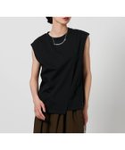 【ビューティ&ユース ユナイテッドアローズ/BEAUTY&YOUTH / UNITED ARROWS】のラップ フレンチスリーブ カットソー BLACK|ID:prp329100004589182