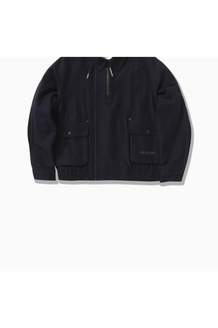【アンドワンダー/and wander】のzip up C/W blouson インテリア・キッズ・メンズ・レディースファッション・服の通販 founy(ファニー) https://founy.com/ ファッション Fashion レディースファッション Ladies' Fashion Online アウター Coat Outerwear ブルゾン Blouson/Jackets ジャケット Jacket ツイル Twill フロント Front |ID: prp329100004589186 ipo3291000000032557019