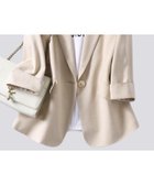 【スピーガ/SPIGA】のシンプルテーラードジャケット 人気、トレンドファッション・服の通販 founy(ファニー) ファッション Fashion レディースファッション Fashion for Women アウター Coat / Outerwear Collection レディースジャケット・軽アウター Jackets テーラードジャケット / 通勤・きれいめスタイル Tailored Jackets & Blazers おすすめ Recommended / Our Picks インナー Innerwear キャミ Camisole, Cami Top シューズ Shoes, Footwear タンク Tank Top, Sleeveless Top バレエ Ballet, Ballet Style ボトム Bottoms, Lower Wear ロールアップ Roll-Up, Cuffed Hem 無地 Plain, Solid Color ビジネス 仕事 通勤 Business / Work / Commuting thumbnail ベージュ|ID: prp329100004589203 ipo3291000000032557145