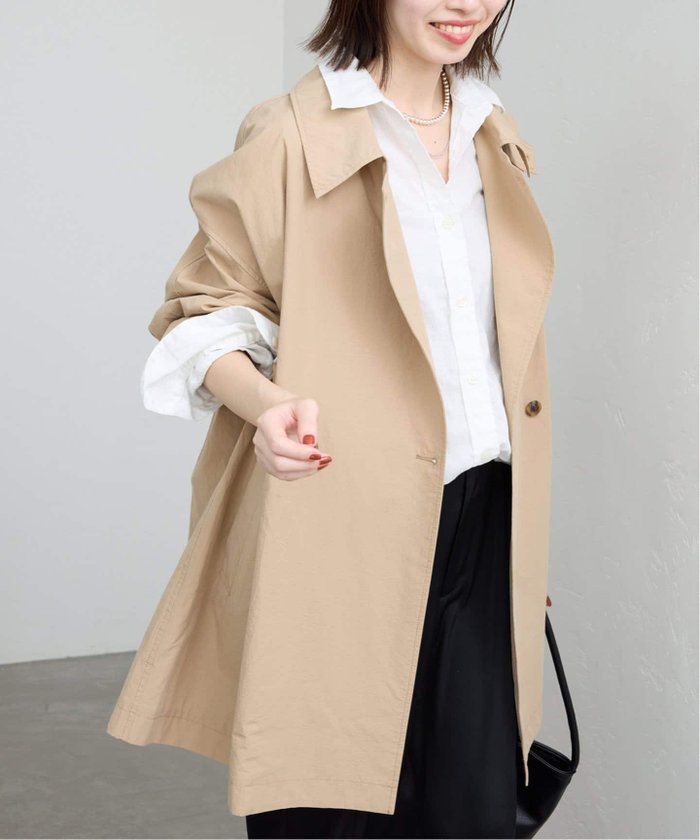 【スローブ イエナ/SLOBE IENA】のコットンニュアンストレンチコート インテリア・キッズ・メンズ・レディースファッション・服の通販 founy(ファニー) https://founy.com/ ファッション Fashion レディースファッション Ladies' Fashion Online アウター Coat Outerwear コート Coats トレンチコート Trench Coats 2025年 2025 2025春夏・S/S Ss,Spring/Summer,2025 スタンド Stand フェミニン Feminine ブルゾン Blouson ミドル Middle リラックス Relax レース Race ビジネス 仕事 通勤 Business 春 Spring |ID: prp329100004589213 ipo3291000000032557233