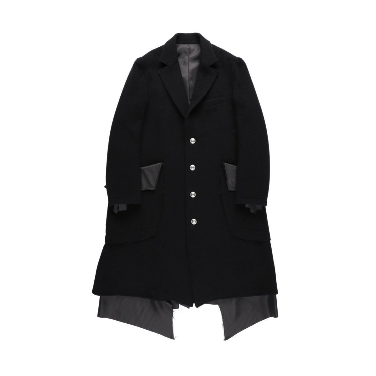 【その他のブランド/Other】の【25AW】 sulvam ロングブロークンコート インテリア・キッズ・メンズ・レディースファッション・服の通販 founy(ファニー) 　ファッション　Fashion　レディースファッション　Ladies' Fashion Online　アウター　Coat Outerwear　コート　Coats　2025年　2025　2025-2026秋冬・A/W　Aw/Autumn/Winter/Fw/Fall/2025-2026　ヘリンボーン　Herringbone　ポケット　Pocket　ロング　Long　BLACK×WHITE|ID: prp329100004589220 ipo3291000000032557300