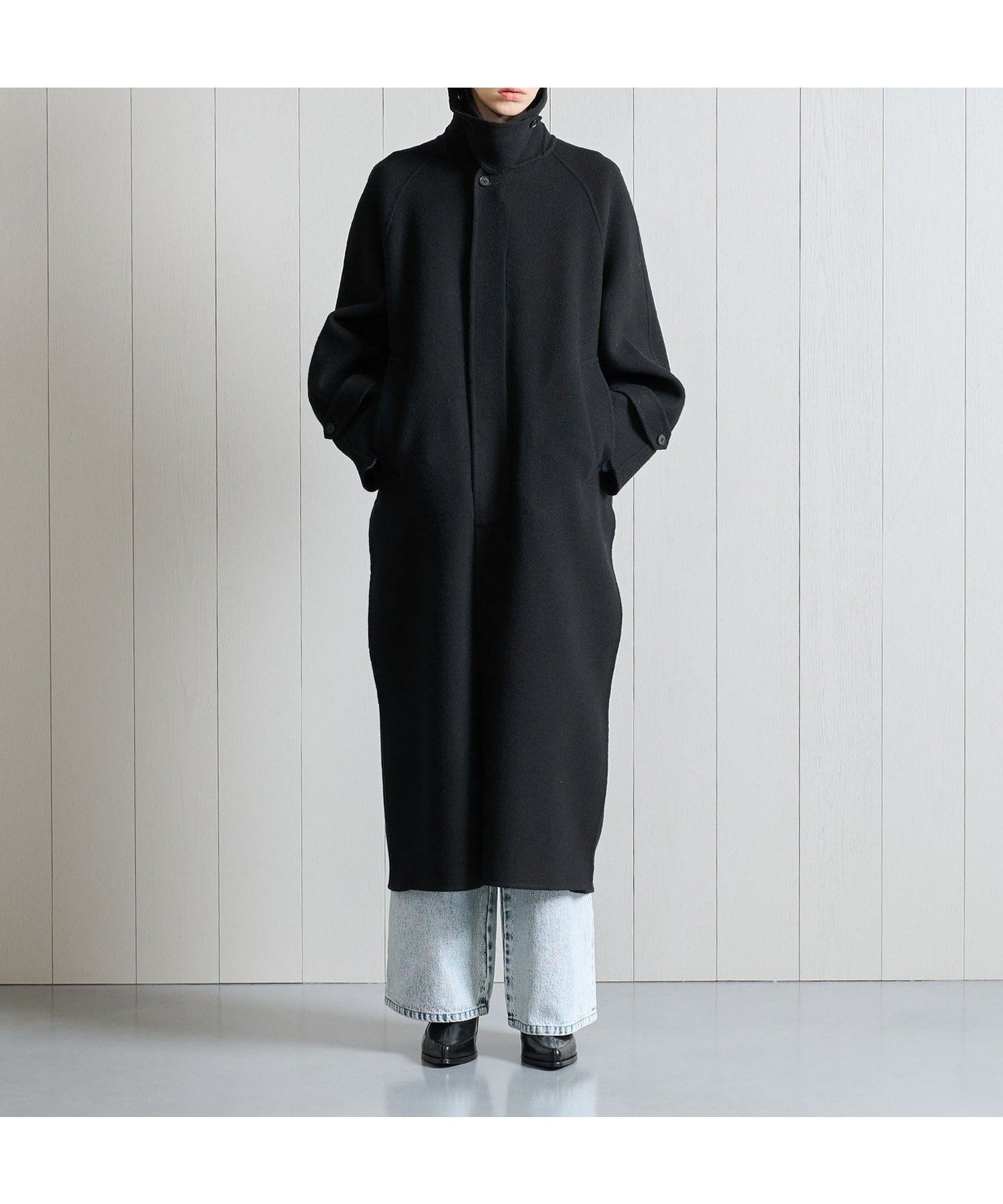 【その他のブランド/Other】のH リバーラグランコート インテリア・キッズ・メンズ・レディースファッション・服の通販 founy(ファニー) 　ファッション　Fashion　レディースファッション　Fashion for Women　アウター　Coat / Outerwear Collection　コート・ロングコート・ピーコート　Long Coats, Peacoats & More　おすすめ　Recommended / Our Picks　クラシック　Classic, Timeless Style　コンパクト　Compact, Small Size　シンプル　Simple, Minimal　ダウン　Down, Puffer　リラックス　Relax, Relaxed Fit　ロング　Long, Long-Length　定番　Standard, Basic Item　BLACK|ID: prp329100004589236 ipo3291000000032557442