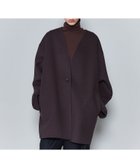 【その他のブランド/Other】の6(ROKU) ウール ノーカラーコート DK.BROWN|ID: prp329100004589242 ipo3291000000032557502