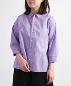 【ドミンゴ/DOMINGO】の綿麻ムラ糸シャンブレー スクエアシャツ 人気、トレンドファッション・服の通販 founy(ファニー) ファッション Fashion レディースファッション Ladies' Fashion Online トップス・カットソー Tops/Tshirt シャツ/ブラウス Shirts/Blouses 春 Spring シャンブレー Chambray スクエア Square パープル Purple フォルム Form ボックス Box ポケット Pocket 羽織 Haori S/S・春夏 Ss・Spring/Summer 夏 Summer thumbnail パープル|ID: prp329100004589341 ipo3291000000032701853
