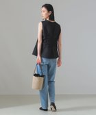 【デミルクス ビームス/Demi-Luxe BEAMS】の【7/25再値下げ】ジャカード バッグギャザー ノースリーブブラウス BLACK|ID: prp329100004589343 ipo3291000000033179281