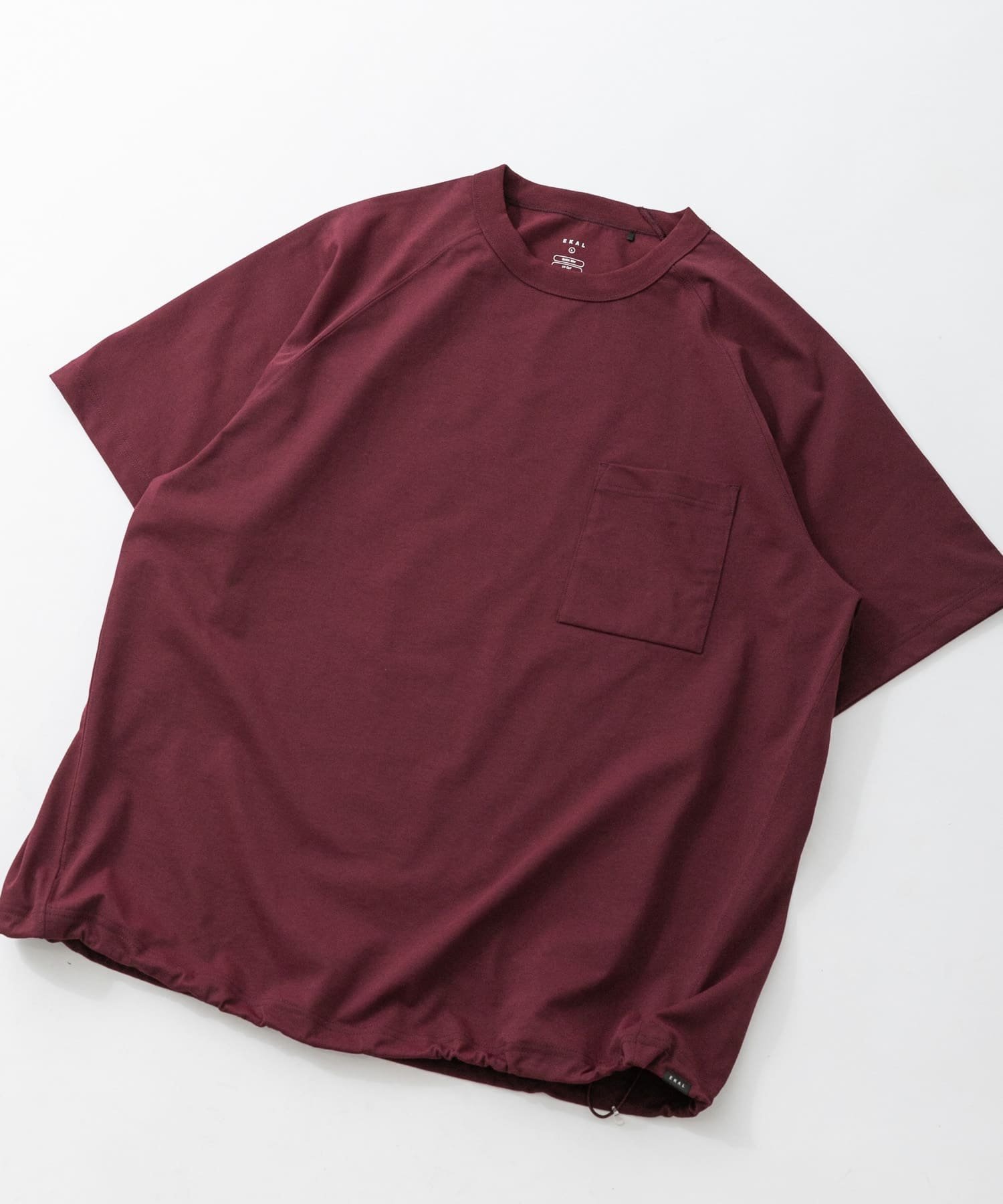 【アーバンリサーチ ドアーズ/URBAN RESEARCH DOORS / MEN】の『吸水速乾/UVカット』DRY OUT BALLOON FIT T-SHIRTS インテリア・キッズ・メンズ・レディースファッション・服の通販 founy(ファニー) 　ファッション　Fashion　メンズファッション　Fashion for Men　2025年　2025　2025春夏・S/S　Spring/Summer 2025 SS25　シンプル　Simple, Minimal　スリーブ　Sleeve, Long Sleeve / Short Sleeve　ドレープ　Drape, Draping Fabric　ドローコード　Drawcord, Drawstring Cord　吸水　Absorbent, Quick-Dry　夏　Summer　定番　Standard, Basic Item　S/S・春夏　SS, Spring/Summer, Warm Season　ダークプラム|ID: prp329100004589346 ipo3291000000033164140