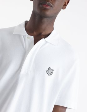 【メゾン キツネ/MAISON KITSUNE / MEN】のMaison Kitsune/BOLD FOX HEAD PATCH COTTON POLO SHIRT 人気、トレンドファッション・服の通販 founy(ファニー) ファッション Fashion メンズファッション Men's Style Online 冬 Winter パッチ Patch フィット Fit 半袖 Short Sleeve 無地 Plain Color |ID:prp329100004589369