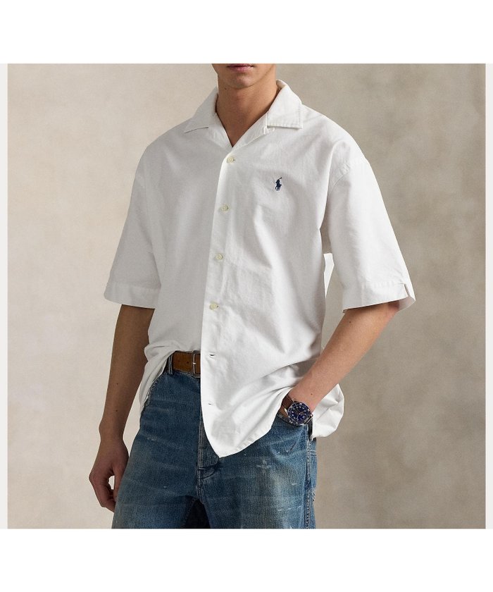【ラルフローレン/RALPH LAUREN / MEN】のオーガニック コットン ビッグ シャツ インテリア・キッズ・メンズ・レディースファッション・服の通販 founy(ファニー) https://founy.com/ ファッション Fashion メンズファッション Fashion for Men なめらか Smooth, Silky Texture オーガニック Organic Cotton ストレート Straight, Straight Cut ビッグ Big, Oversized フィット Fit, Slim Fit プリーツ Pleats, Pleated ヨーク Yoke, Yoke Design 半袖 Short Sleeve, Half Sleeve |ID: prp329100004589397 ipo3291000000032711906