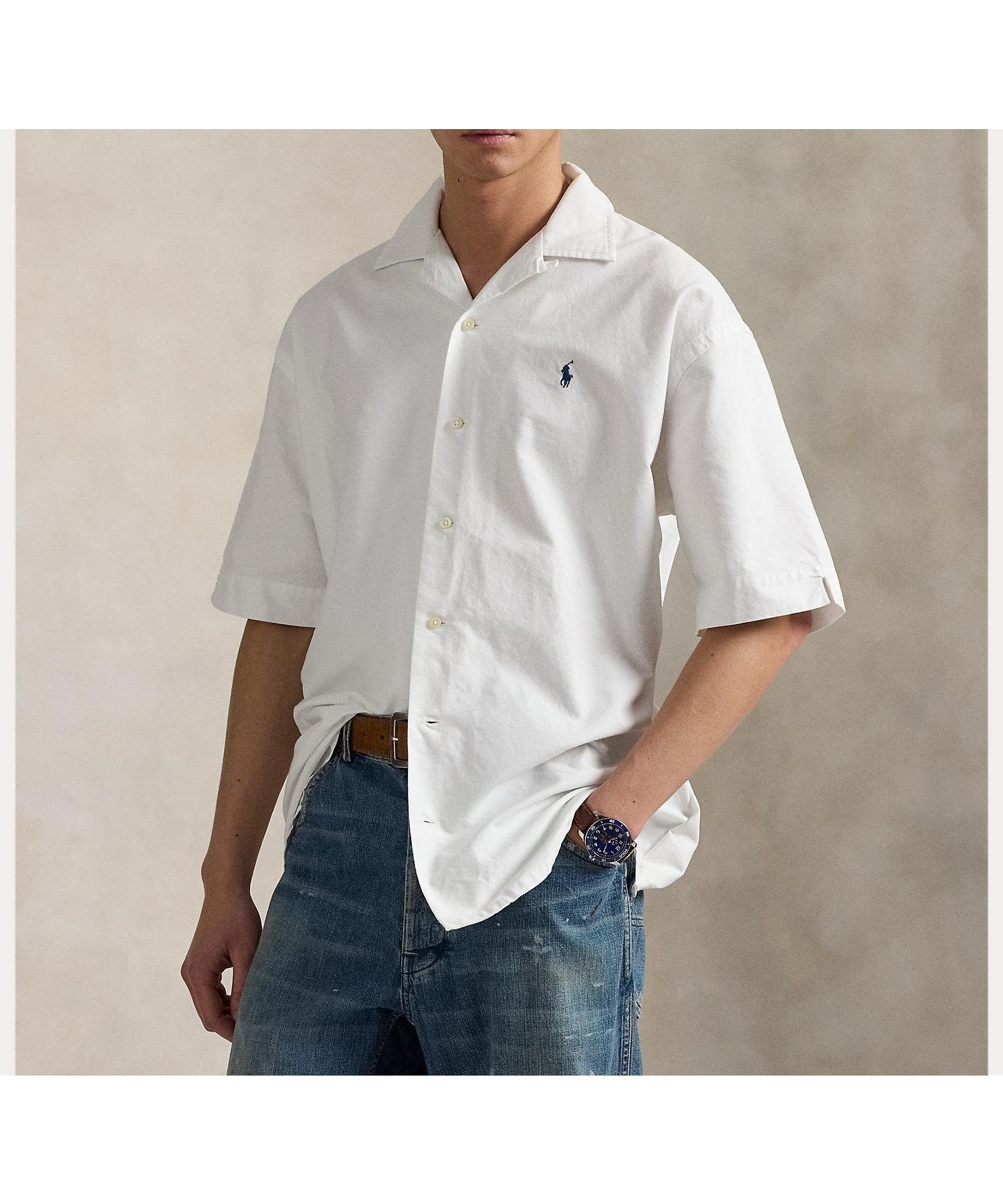 【ラルフローレン/RALPH LAUREN / MEN】のオーガニック コットン ビッグ シャツ 人気、トレンドファッション・服の通販 founy(ファニー) 　ファッション　Fashion　メンズファッション　Fashion for Men　なめらか　Smooth, Silky Texture　オーガニック　Organic Cotton　ストレート　Straight, Straight Cut　ビッグ　Big, Oversized　フィット　Fit, Slim Fit　プリーツ　Pleats, Pleated　ヨーク　Yoke, Yoke Design　半袖　Short Sleeve, Half Sleeve　 other-1|ID: prp329100004589397 ipo3291000000032711906