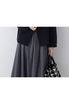 【ヒューマンウーマン/HUMAN WOMAN】のリバーショートジャケットブルゾン ネイビー|ID: prp329100004589446 ipo3291000000032755895