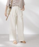 【ナノ ユニバース/nano universe】のサッカータックワイドパンツ(セットアップ可) アイボリー7|ID: prp329100004589465 ipo3291000000032715602