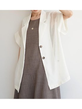 【ファッシュフレン/FASHFREN】のシアージャケット 人気、トレンドファッション・服の通販 founy(ファニー) ファッション Fashion レディースファッション Fashion for Women アウター Coat / Outerwear Collection レディースジャケット・軽アウター Jackets シアー Sheer, See-Through シンプル Simple, Minimal ジャケット Jacket, Outerwear タンク Tank Top, Sleeveless Top ツイード Twill, Twill Weave 夏 Summer |ID:prp329100004589478