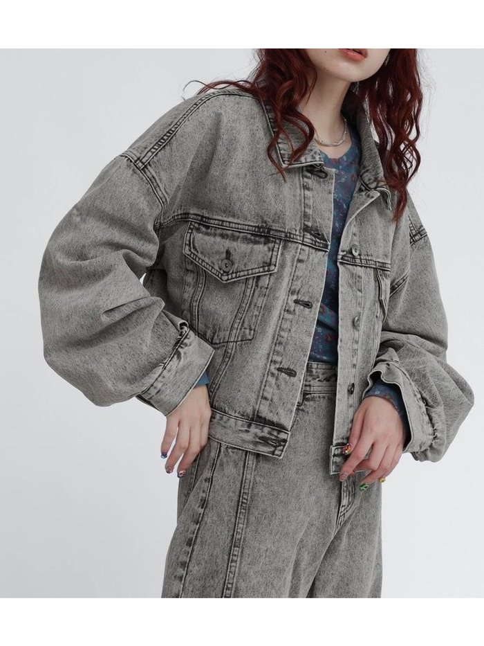 【ラシュッド/LASUD】のオーバーダイデニムジャケット インテリア・キッズ・メンズ・レディースファッション・服の通販 founy(ファニー) https://founy.com/ ファッション Fashion レディースファッション Ladies' Fashion Online アウター Coat Outerwear ジャケット Jackets デニムジャケット Denim Jackets おすすめ Recommend ジャケット Jacket ダメージ Damage デニム Denim バランス Balance |ID: prp329100004589479 ipo3291000000032560452