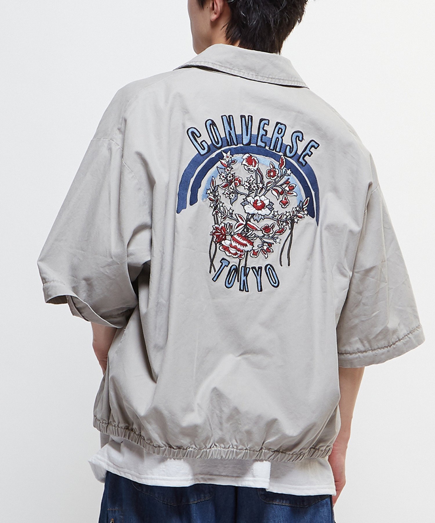 【コンバーストウキョウ/CONVERSE TOKYO】の2WAY DETACHABLE EMBROIDERY BLOUSON 人気、トレンドファッション・服の通販 founy(ファニー) 　ファッション　Fashion　レディースファッション　Fashion for Women　アウター　Coat / Outerwear Collection　ブルゾンジャケット・スポーティアウター　Blouson Jackets　キャンバス　Canvas, Canvas Fabric　ジップ　Zip, Zipper　スリーブ　Sleeve, Long Sleeve / Short Sleeve　ハーフ　Half, Half-Length　フロント　Front, Front Design　ブルゾン　Blouson, Bomber Jacket　無地　Plain, Solid Color　おすすめ　Recommended / Our Picks　夏　Summer　 other-1|ID: prp329100004589507 ipo3291000000032560918