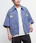 【コンバーストウキョウ/CONVERSE TOKYO】の2WAY DETACHABLE EMBROIDERY BLOUSON ブルー|ID: prp329100004589507 ipo3291000000032560921