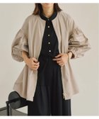 【ヴェルメイユ パー イエナ/VERMEIL par iena】の《追加 》ノーカラーギャザーZIPブルゾン ベージュ|ID: prp329100004589510 ipo3291000000032560948
