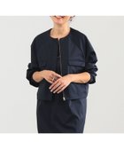 【デミルクス ビームス/Demi-Luxe BEAMS】のエディター東原妙子 * Demi-Luxe BEAMS / シャイニー ポケット ショートブルゾン NAVY|ID: prp329100004589516 ipo3291000000032560976