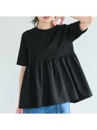 【コカ/COCA】のクルーネックドッキングカットソー Black|ID: prp329100004589523 ipo3291000000032688353