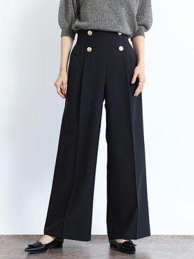 【ヴァン/Vin】のマリンワイドパンツ 人気、トレンドファッション・服の通販 founy(ファニー) ファッション Fashion レディースファッション Fashion for Women パンツ Pants & Trousers センター Center, Center Line トレンド Trend, Trending Now フェイク Faux, Fake ワイド Wide, Wide Fit エレガント 上品 Elegant |ID:prp329100004589524